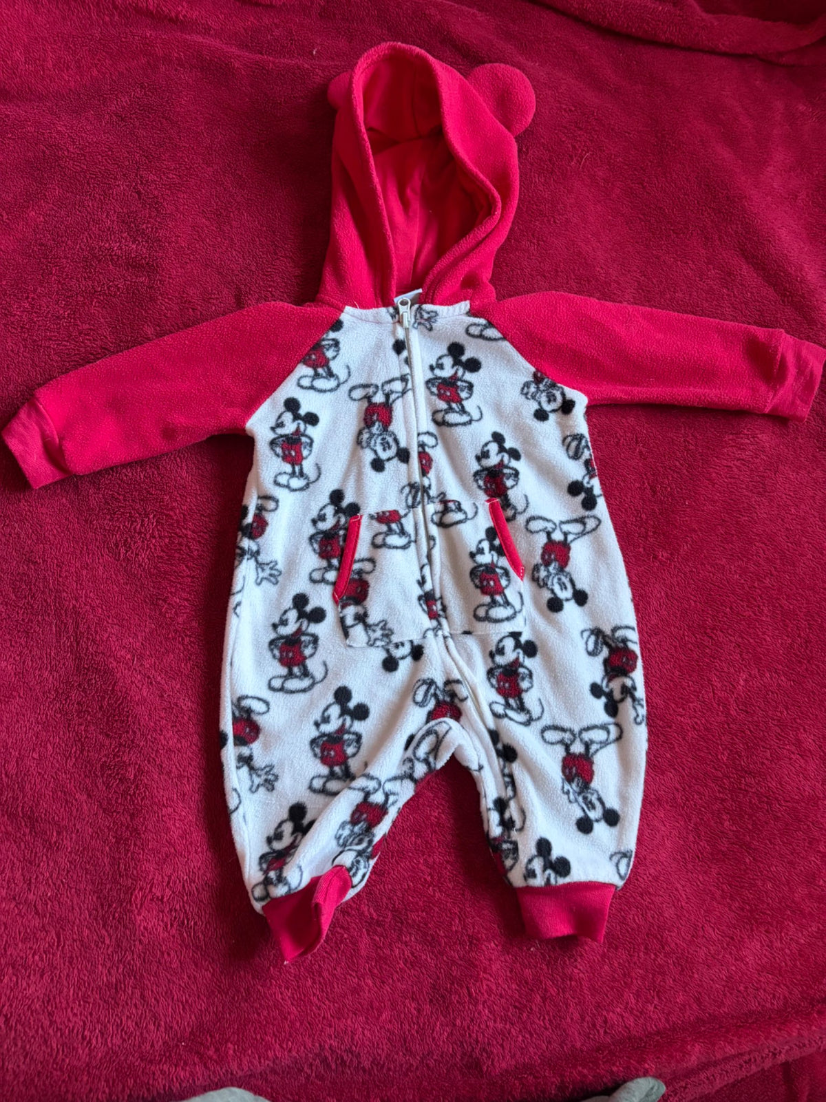 2pc 3m Fleece Romper Bundle , Kids 3 Month (0-3M)
