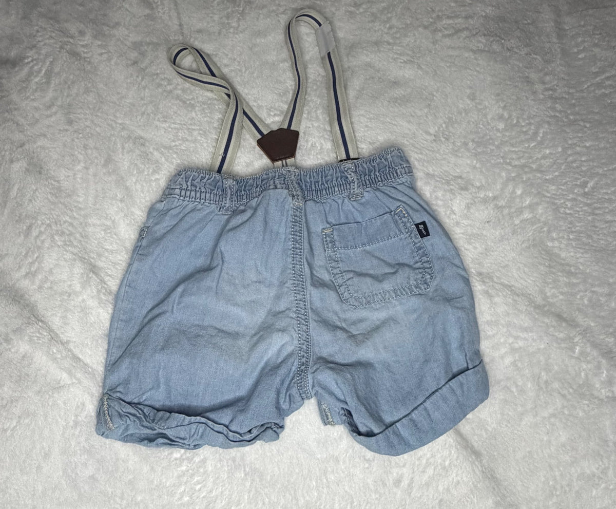 24m Osh Kosh Shorts with Suspenders, Kids 24 Month (18-24M)