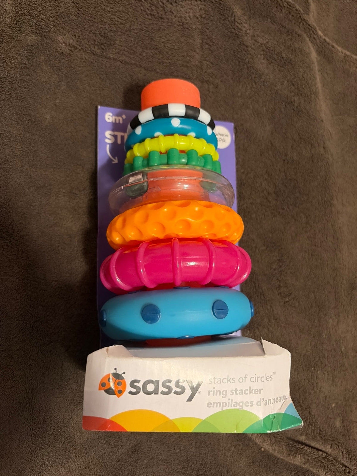 NIB Sassy Stacks of Circle Ring Stacker