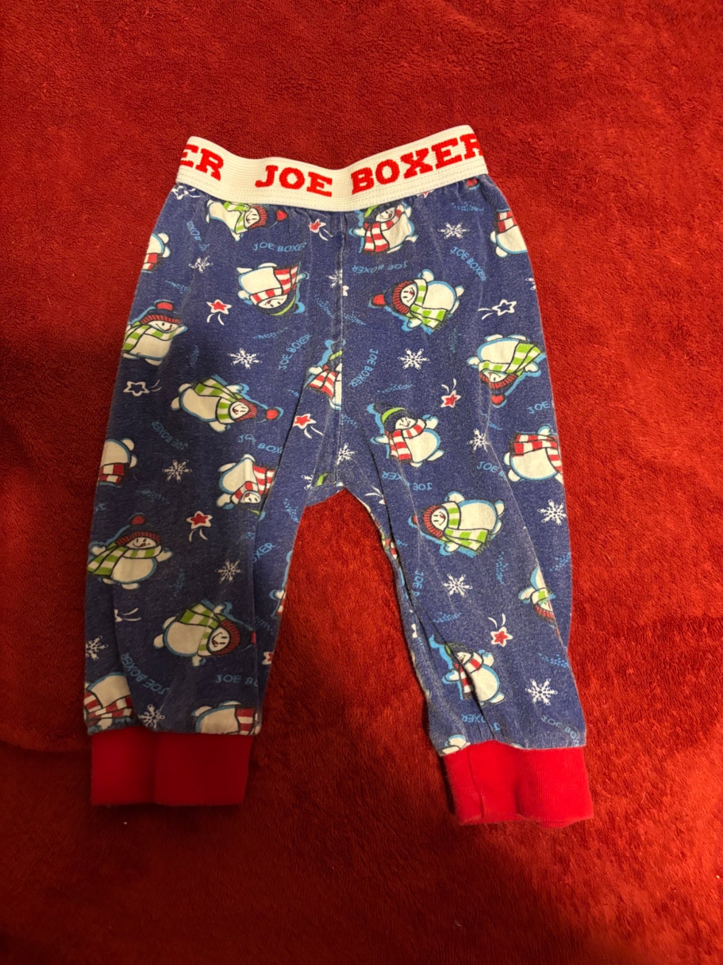 2pc Joe Boxer - Snowman PJ Set, Kids 6 Month (3-6M)