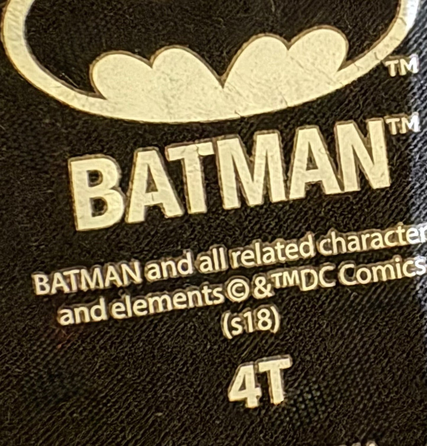 Batman costume Size 4T, Kids 4/4T