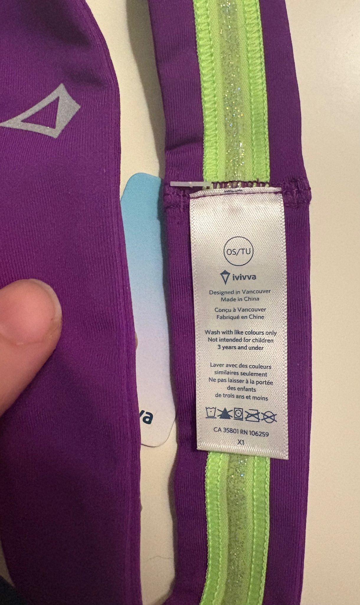 Ivivva headband bundle- purple & blue- new with tags