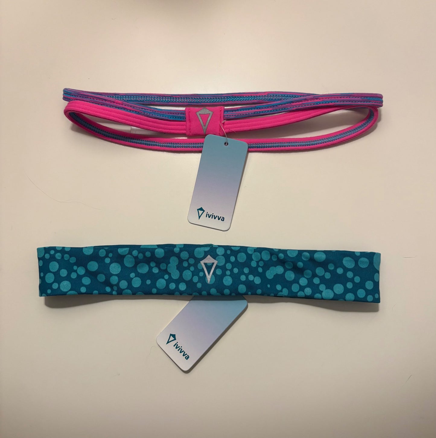 Ivivva headband bundle- pink/blue & teal- new with tags