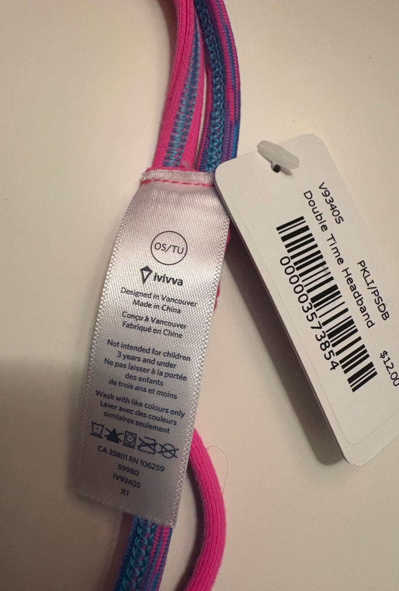 Ivivva headband bundle- pink/blue & teal- new with tags