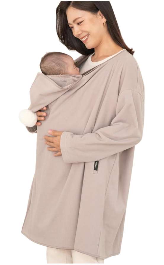 Konny Babywearing outerwear fleece cover in black