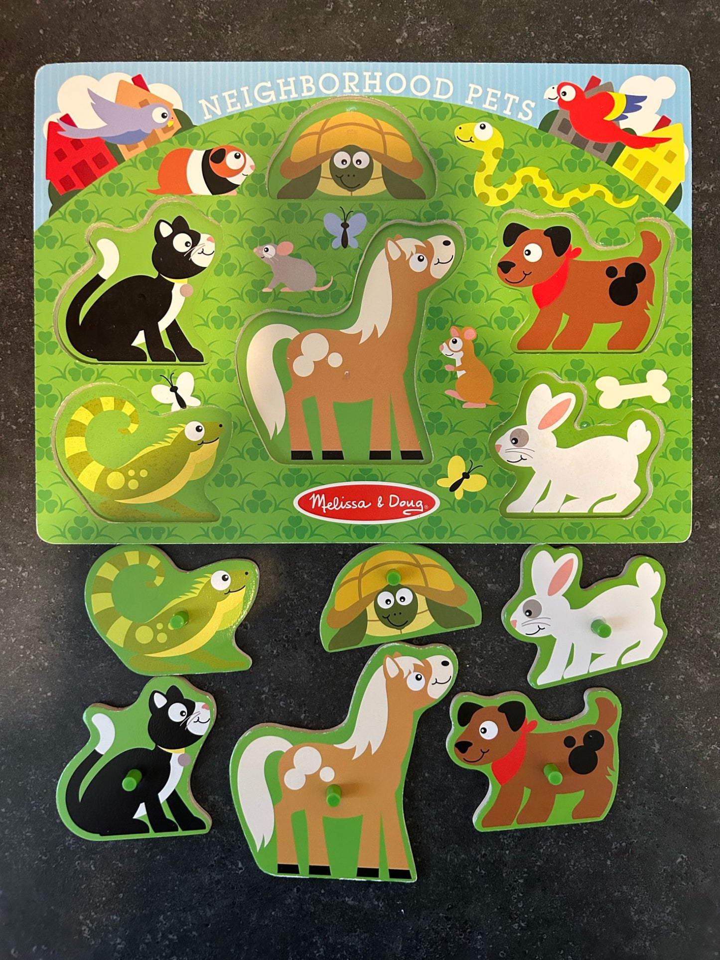 Melissa & Doug - Neighbourhood Pets Wood Puzzle