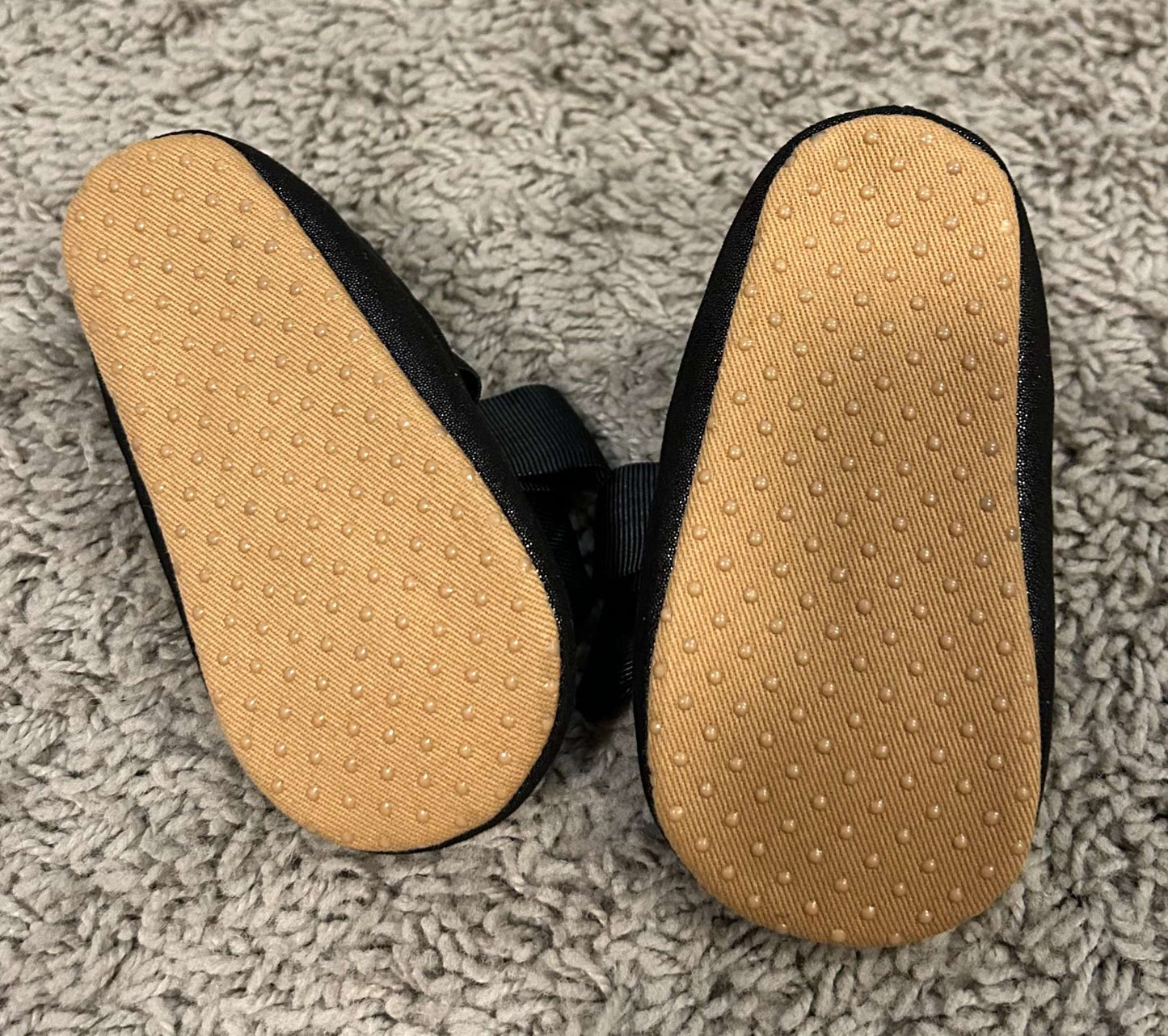 Old Navy Ballet Slippers - BLACK BOW (6-12M), Shoes 2 (Baby: 0-12 mth)