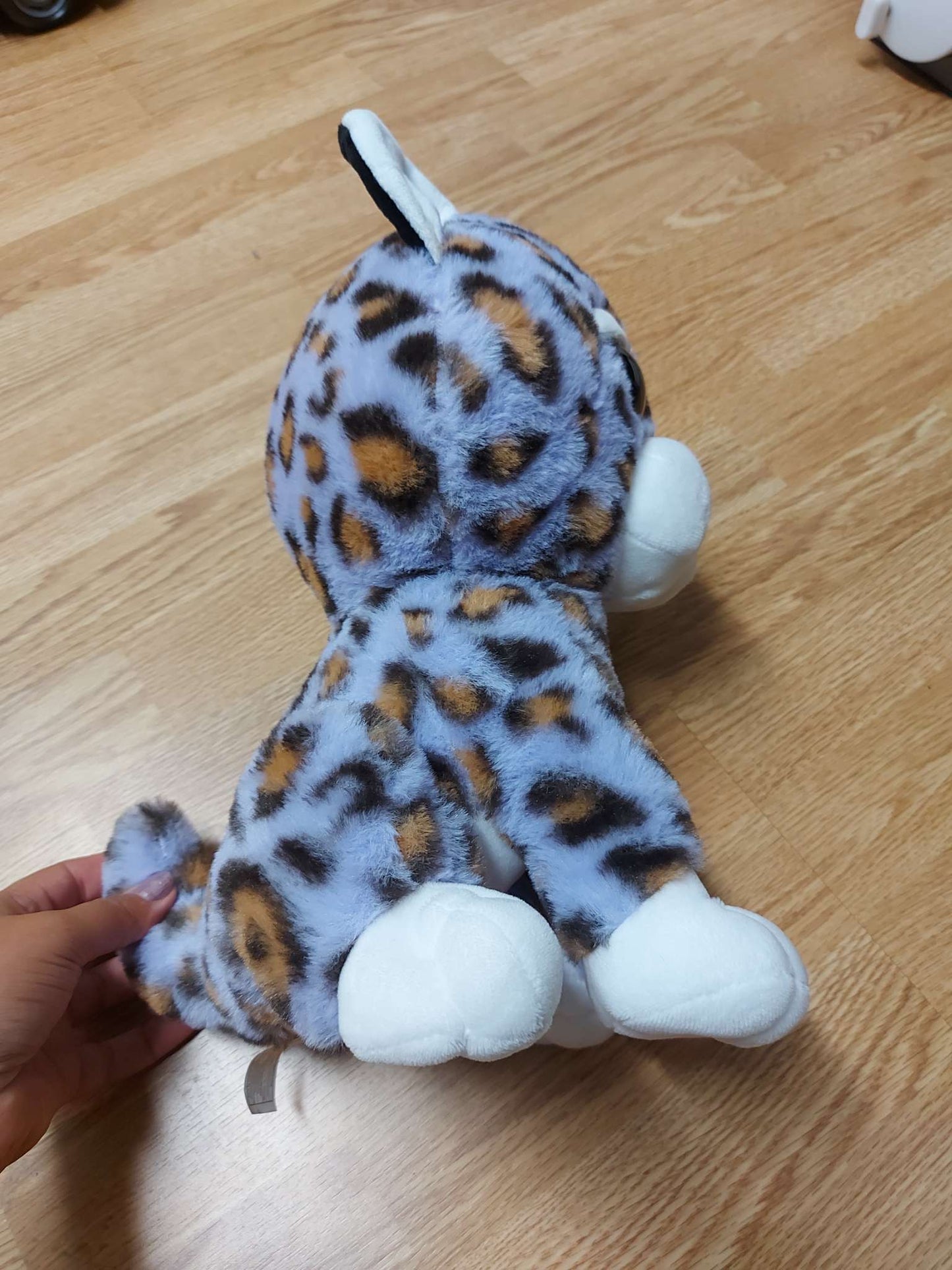 Stuffed animal Purple leopard print