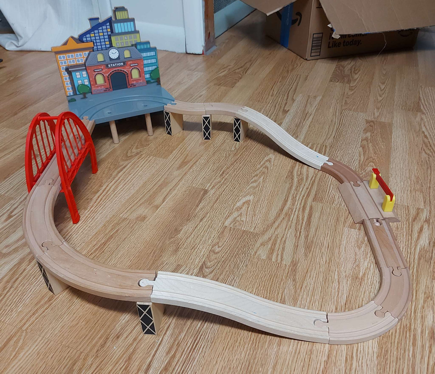 Wooden train set