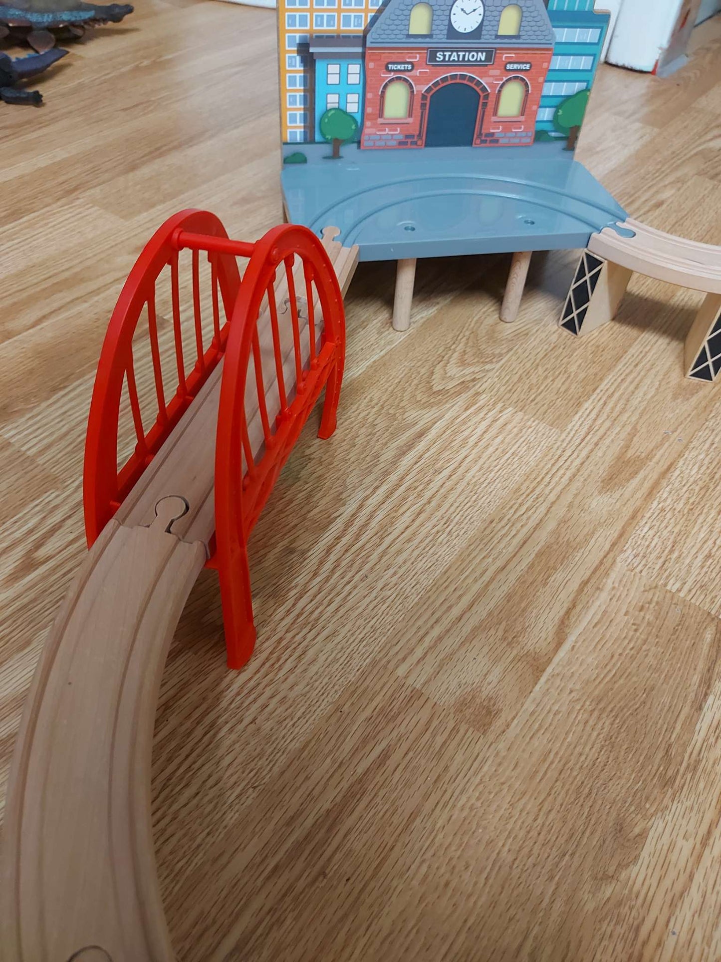 Wooden train set
