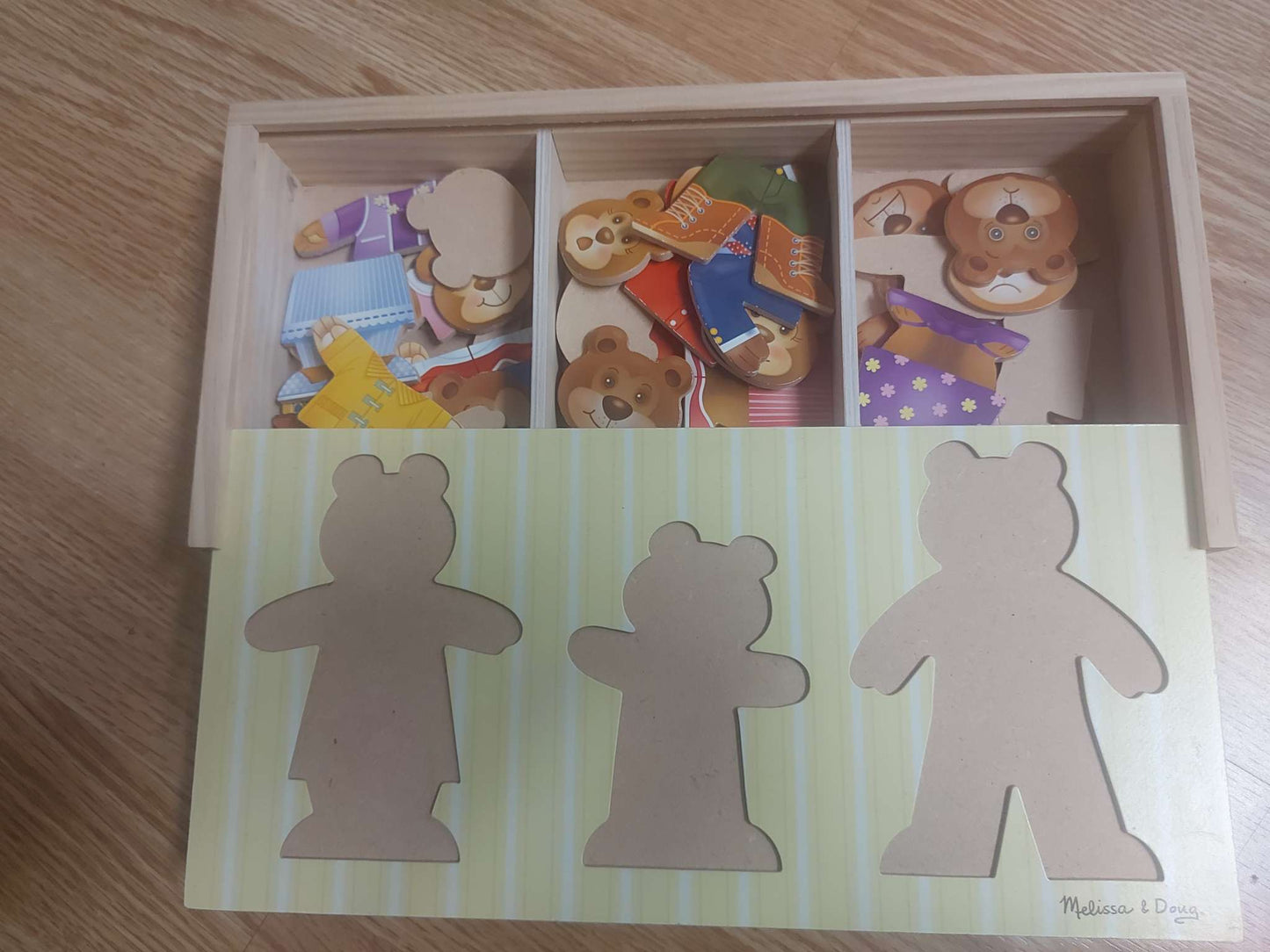 Melissa & Doug Wooden Dress-up Puzzle - Bear Family