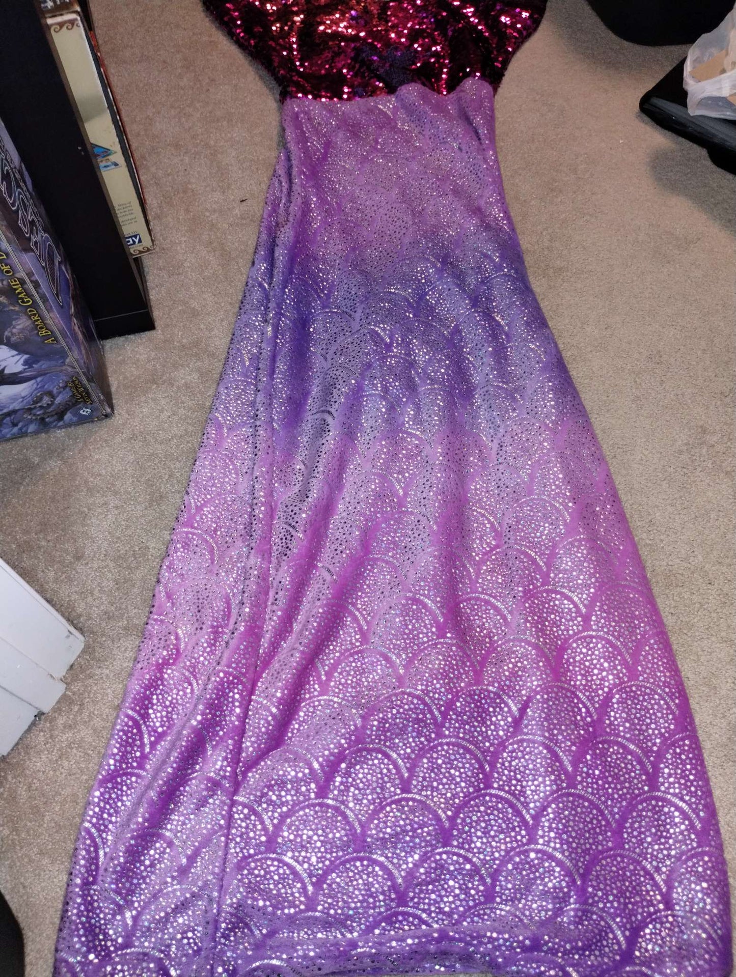 Mermaid tail blanket