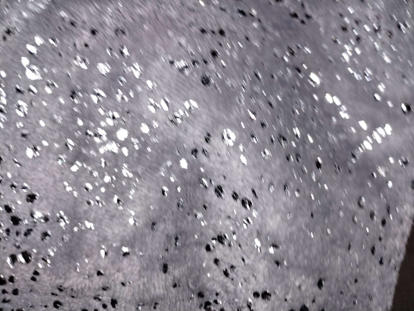 Grey shiny fleece mermaid tail
