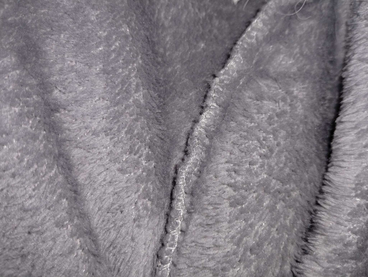Grey shiny fleece mermaid tail