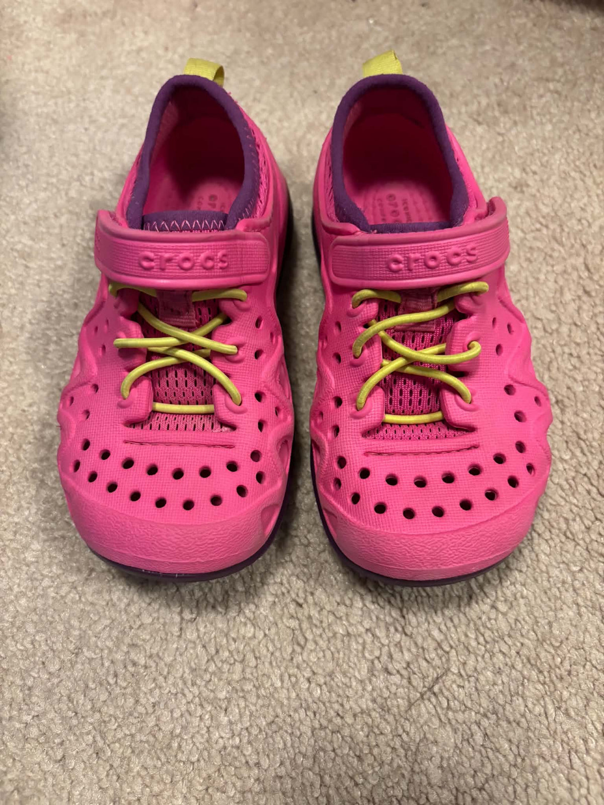 Pink Crocs, Shoes 10 (Toddler:2-4yr)