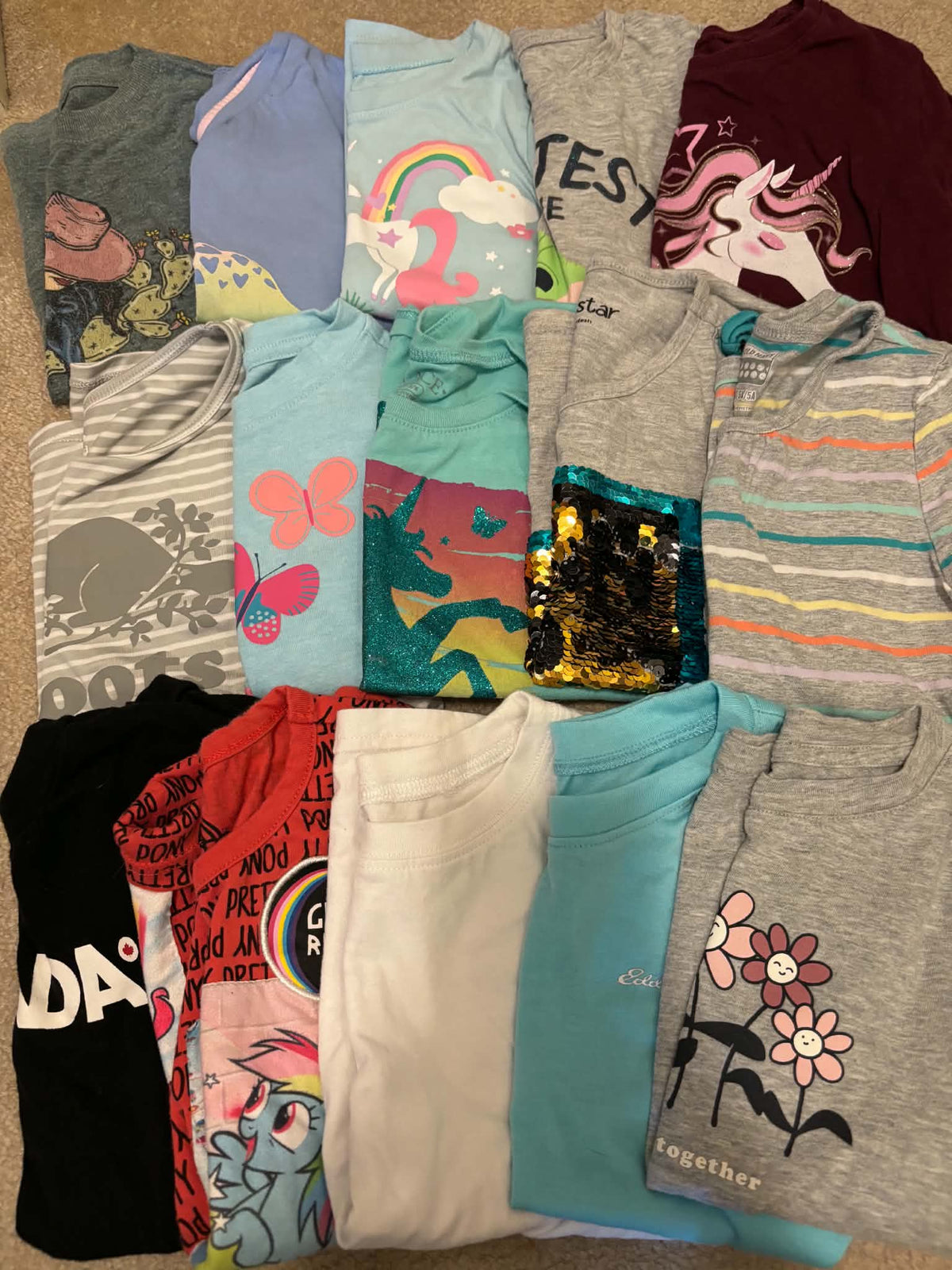 Girls T-shirt bundle , Kids 5/5T