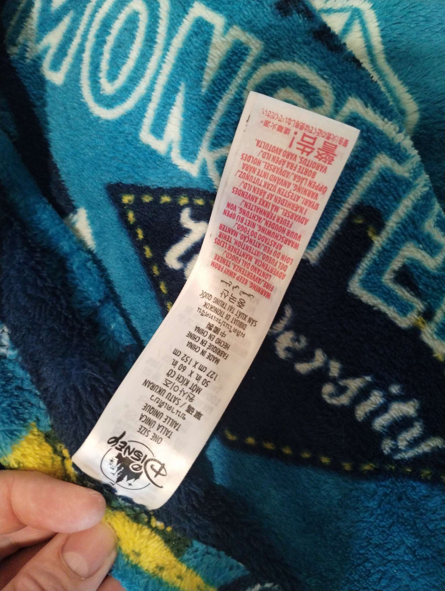 Monsters university blanket throw