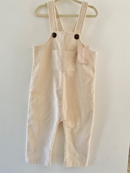 *New* Cream Corduroy Overalls 2/3T (Retail $60), Kids 2T