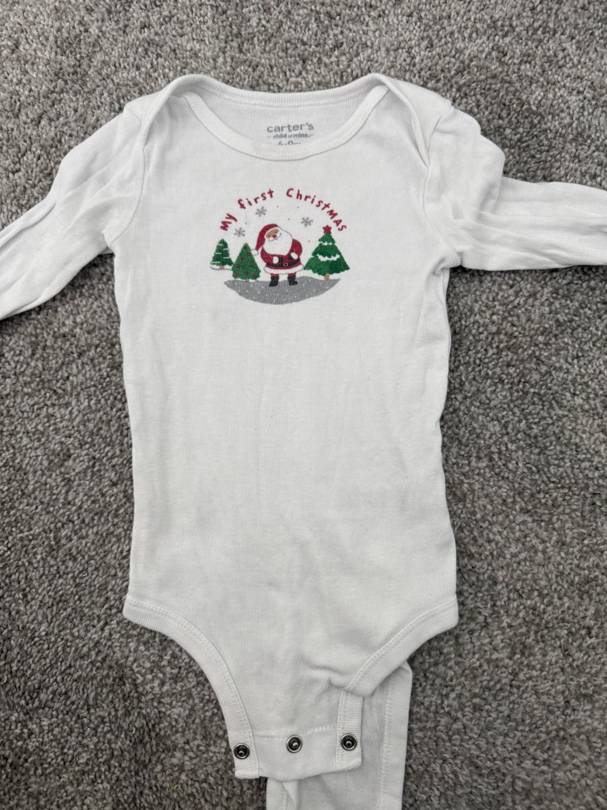 My first Christmas body suit 6-9m Carter’s , Kids 9 Month (6-9M)