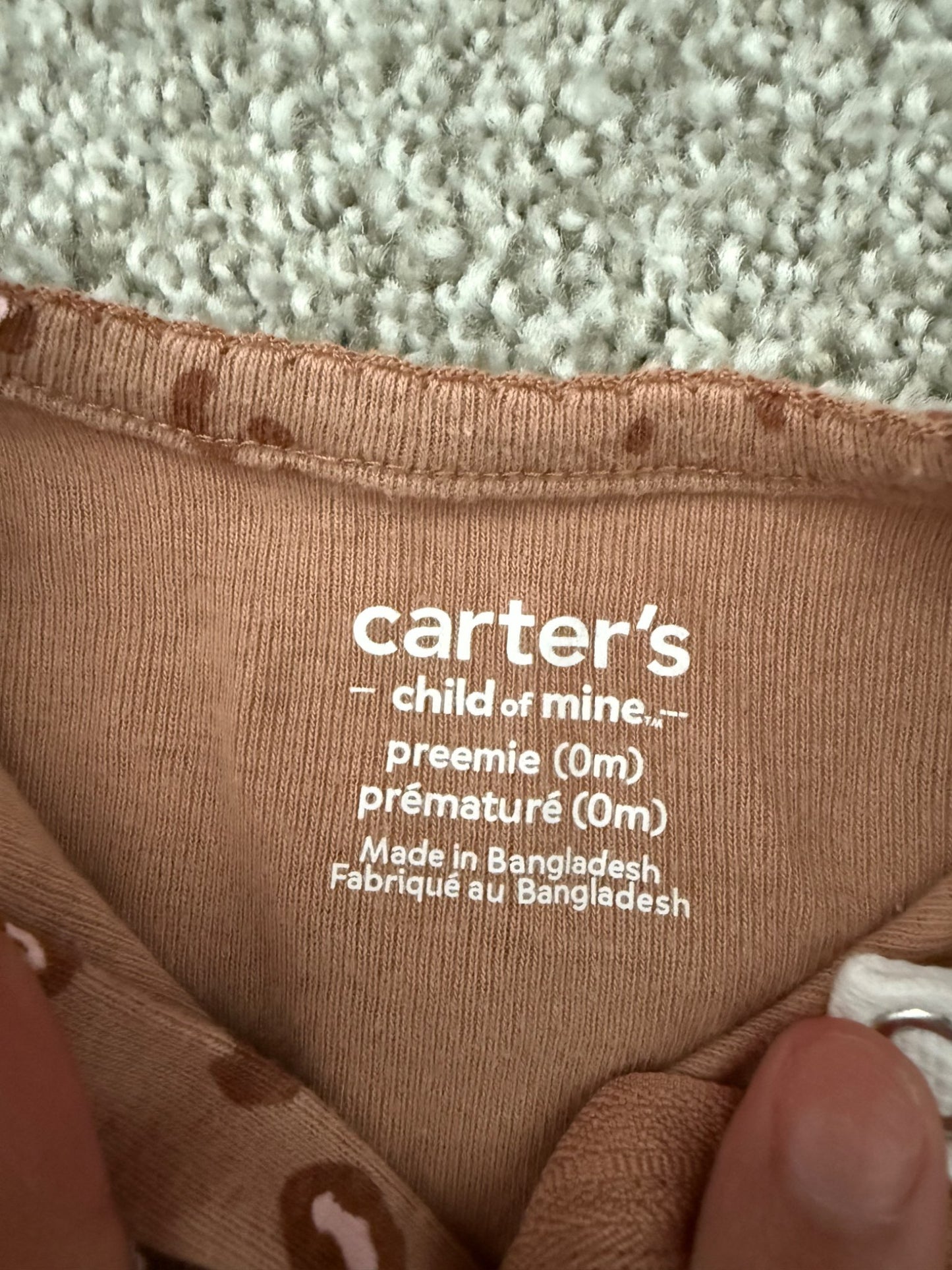 Never used preemie onesie carters leopard print , Kids Newborn