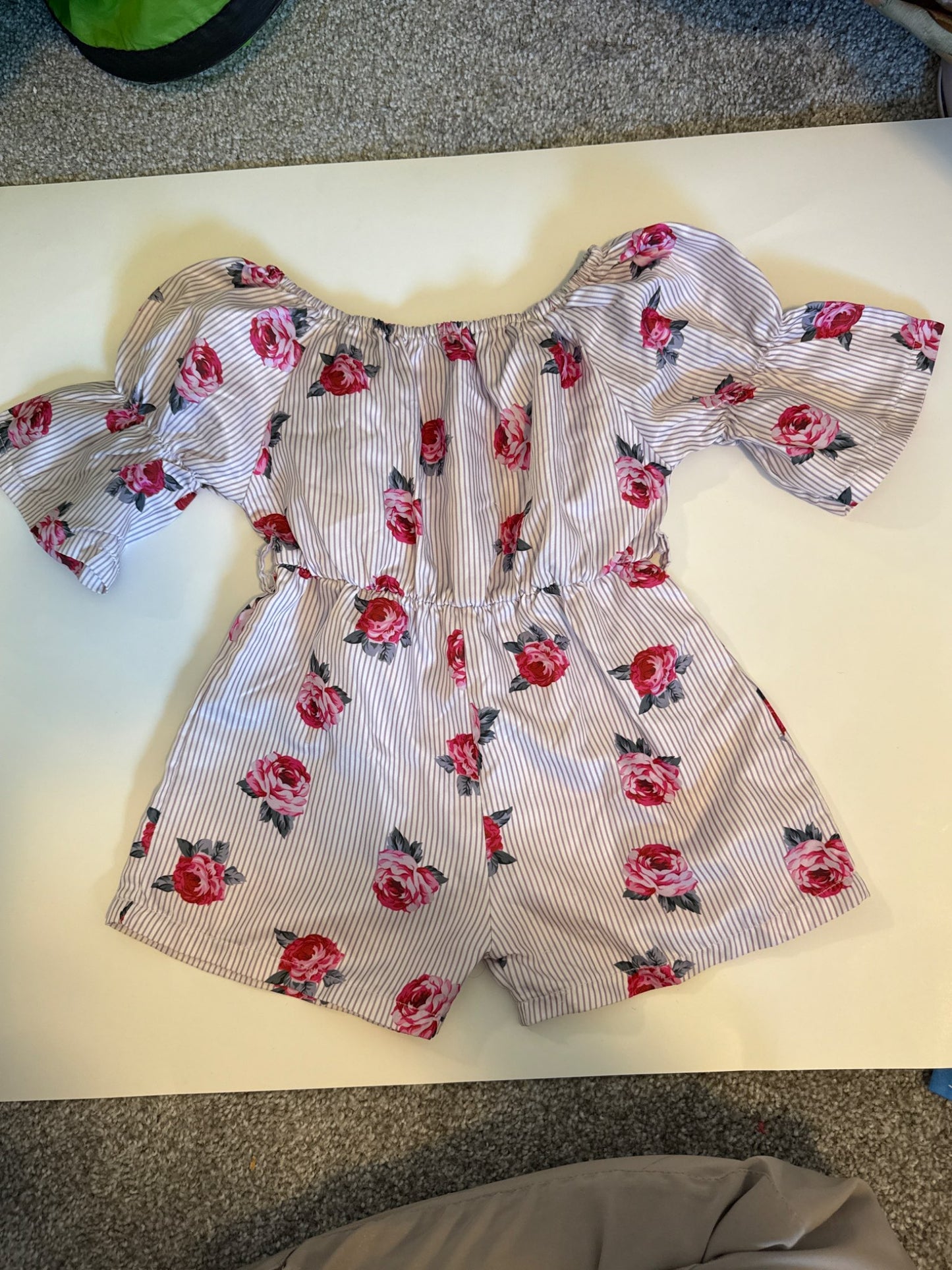 5T roses Romper, Kids 4/4T