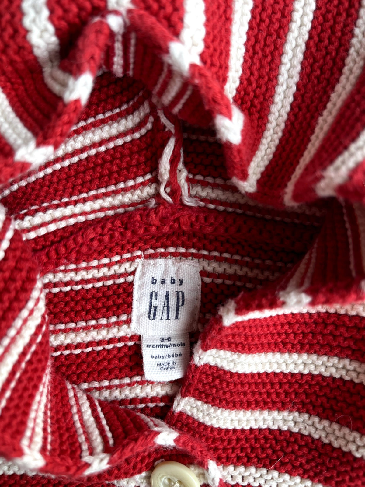 Baby GAP Striped Hooded Cardigan – 3-6M, Kids 6 Month (3-6M)