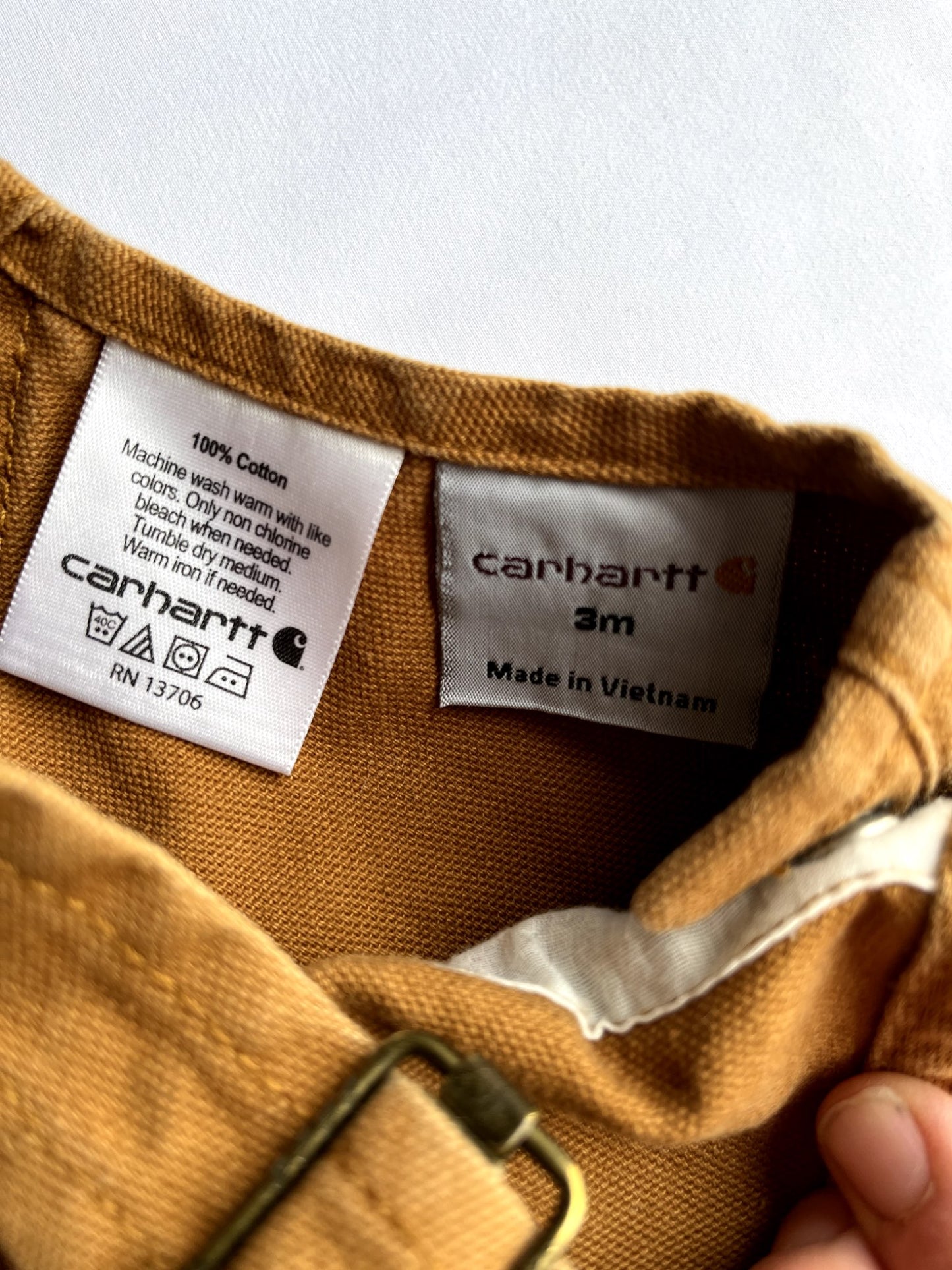 Carhartt Baby Overalls – Size 3M, Kids 3 Month (0-3M)