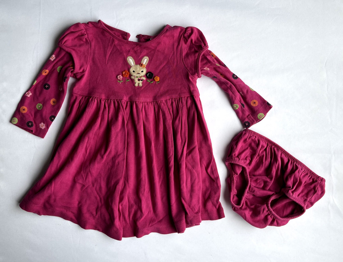 Girls Gymboree Bunny Dress with Bloomers – Size 12-18M, Kids 18 Month (12-18M)