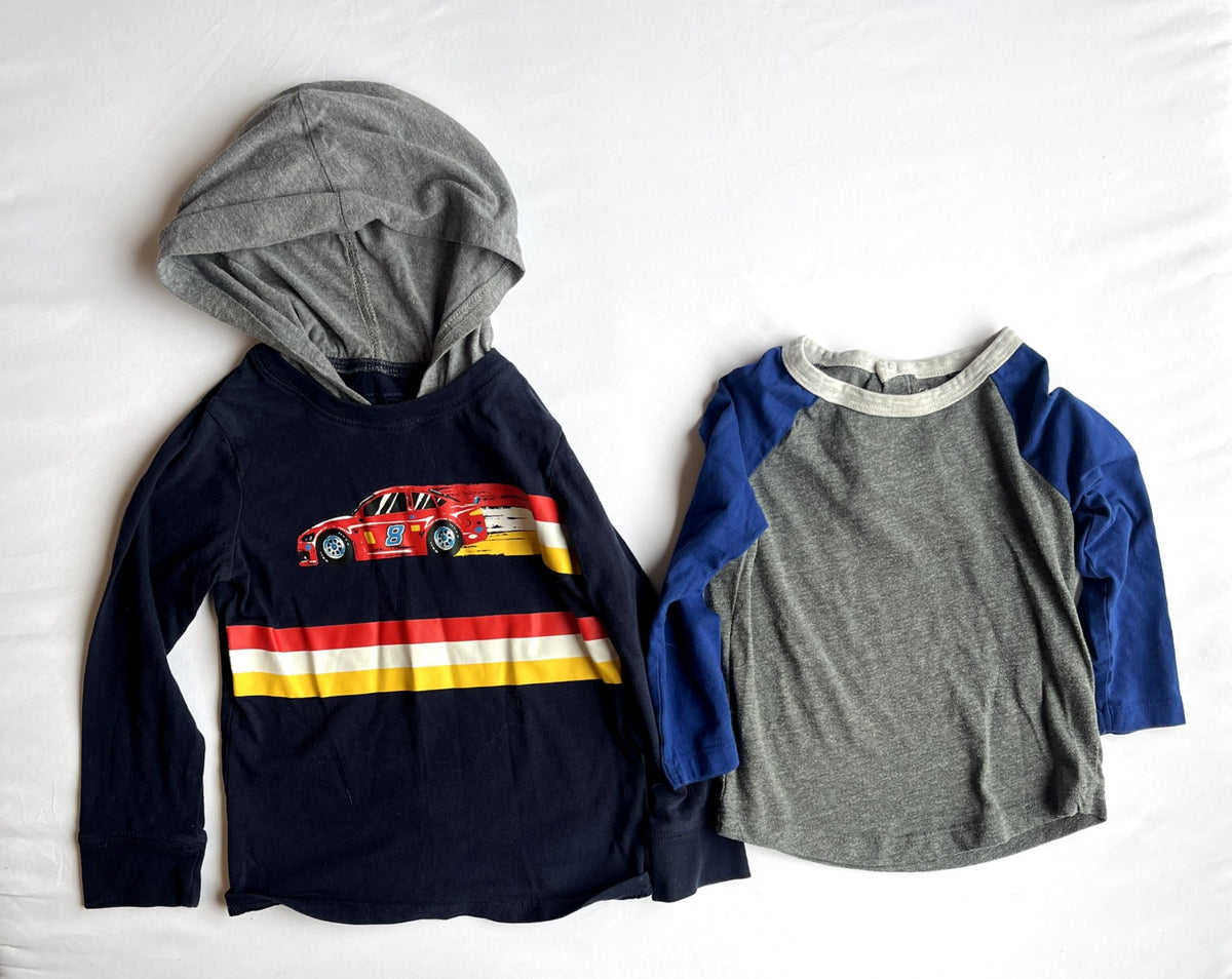 3T Long Sleeve Tops – Bundle of 5, Kids 3T