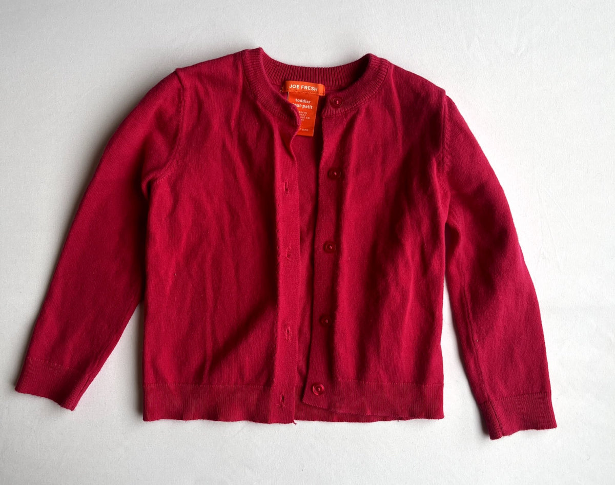 Joe Fresh cardigan + Cherokee hoodie dress size 2, Kids 2T