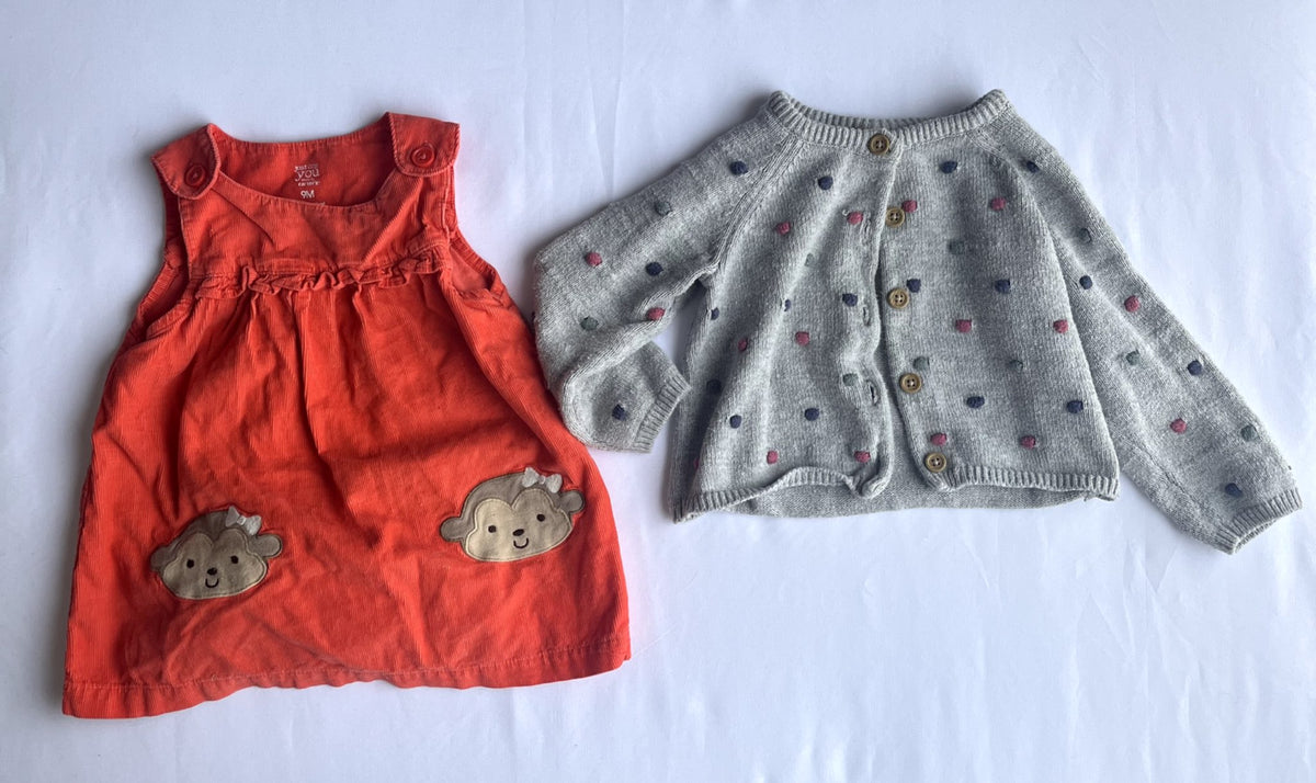 Girls Clothing Bundle 9M – Carter’s & Manor Baby, Kids 9 Month (6-9M)