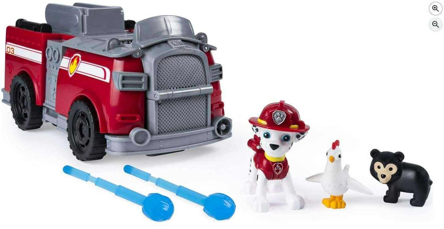 PAW Patrol, Marshall’s Ride ‘n’ Rescue, Transforming 2-in-1 Playset and Fire Truck