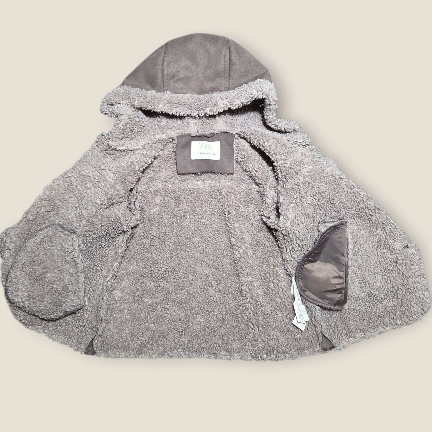 Zara 18-24m fuzzy lined jacket , Kids 24 Month (18-24M)