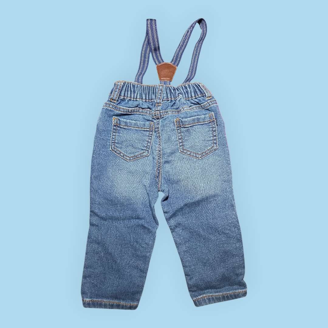3pc sz 12m set Levis red onesie, OshKosh overalls & Carter's tshirt , Kids 12 Month (9-12M)