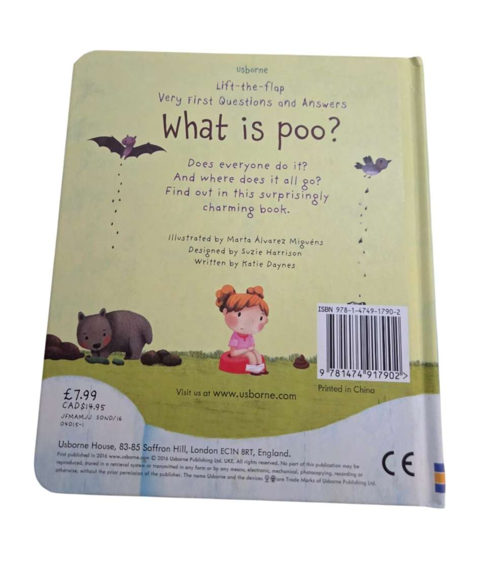 Usbourne What is Poop hard cover book