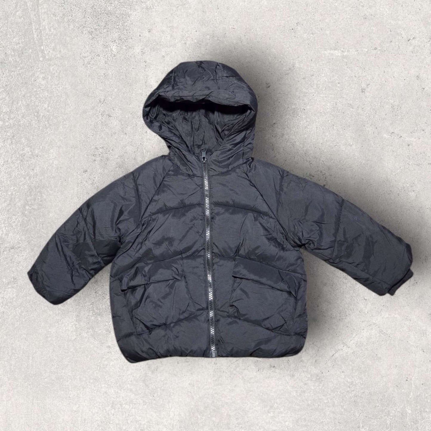 Zara 18-24m black puffy winter jacket, Kids 24 Month (18-24M)