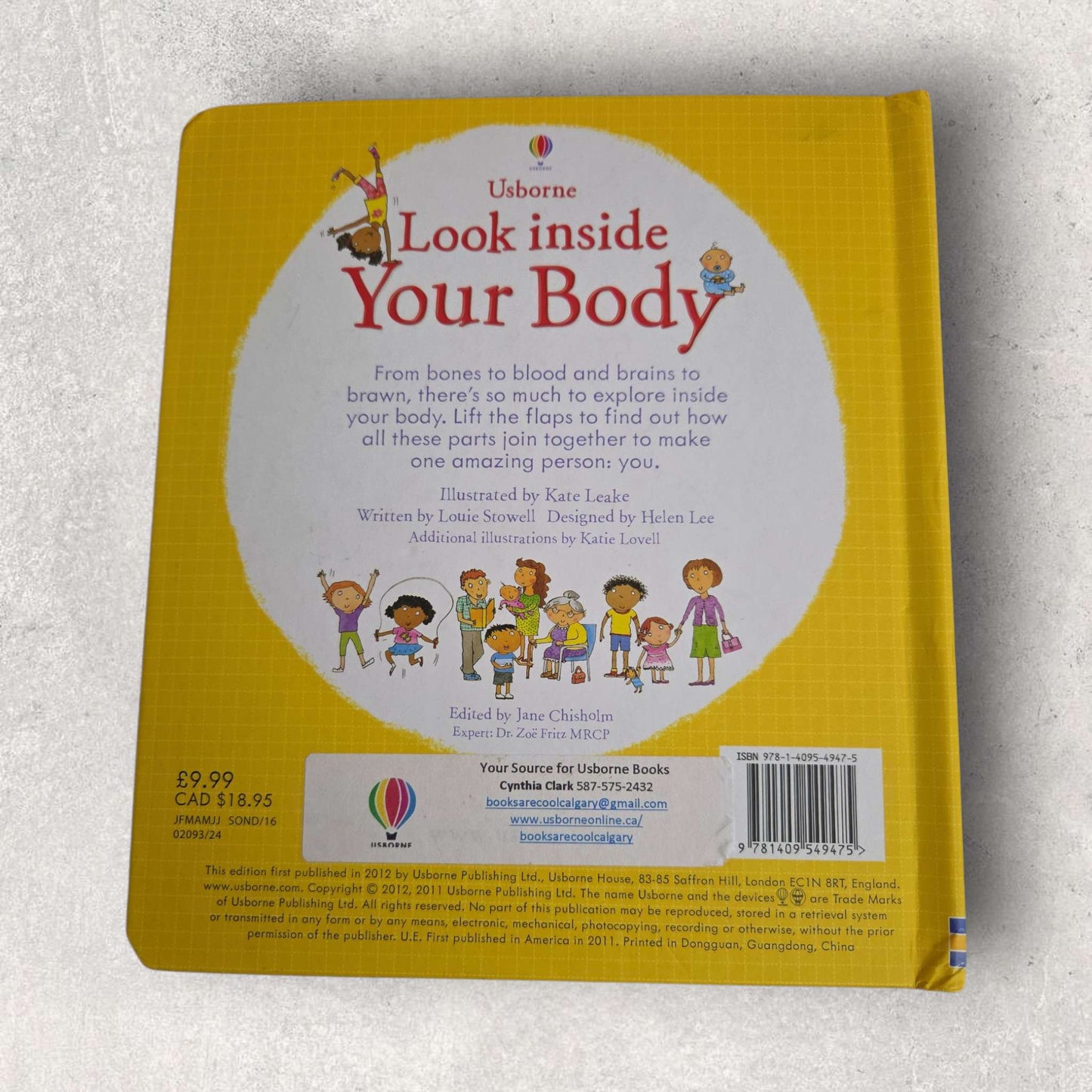 Usbourne Look Inside Your Body hard cover