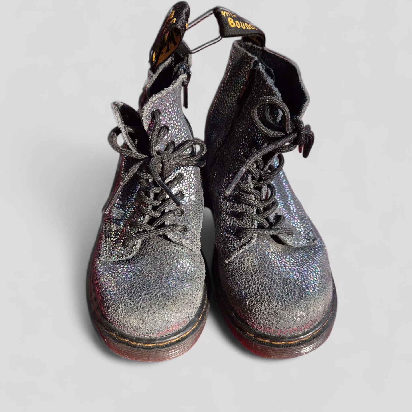 Dr Martin's sz 10 iridescent lace up boots, Shoes 10 (Toddler:2-4yr)