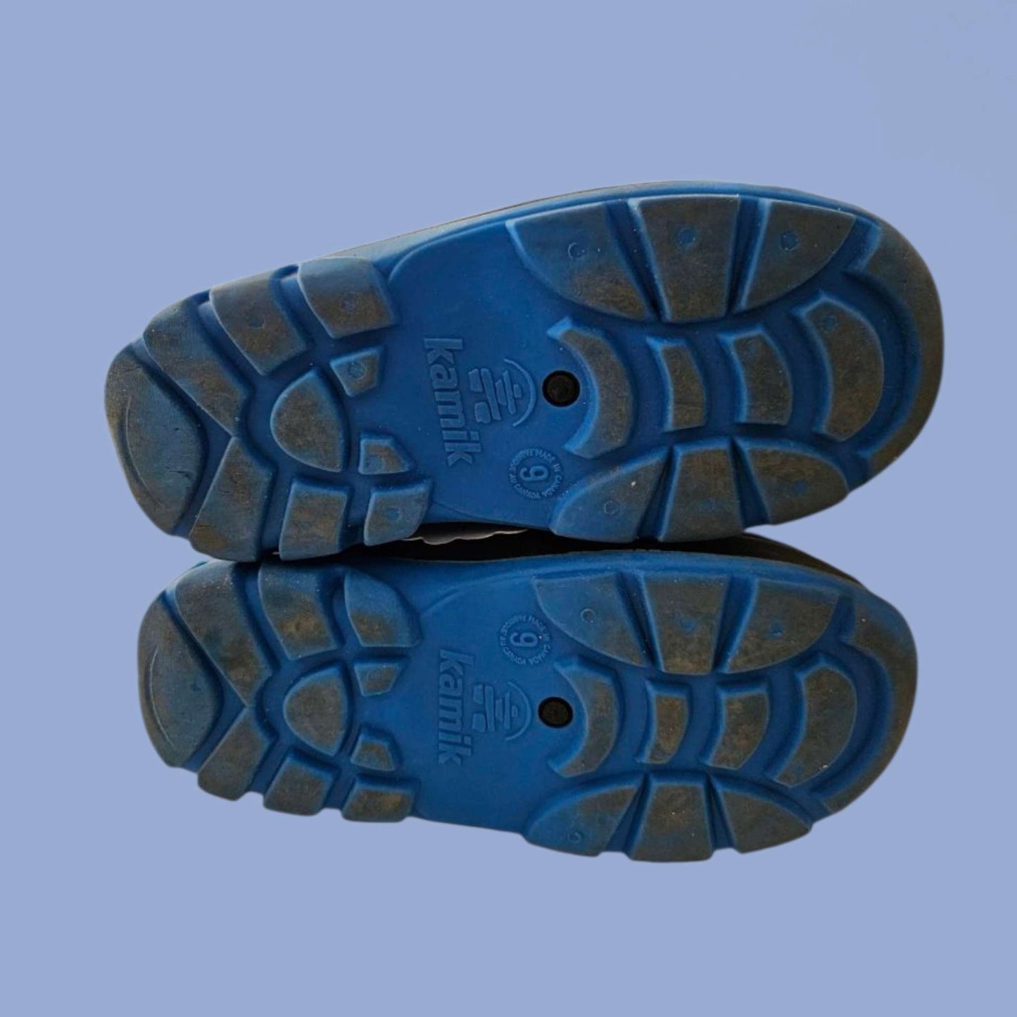 Kamik sz 10 blue & yellow patterned winter boots, Shoes 9 (Toddler:2-4yr)