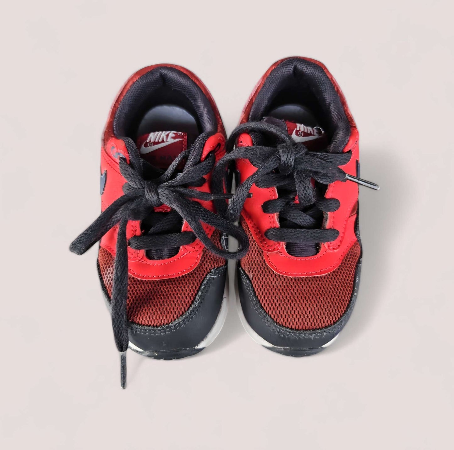 Nike 7C red & black sneakers , Shoes 7 (Walkers:12-24 mth)