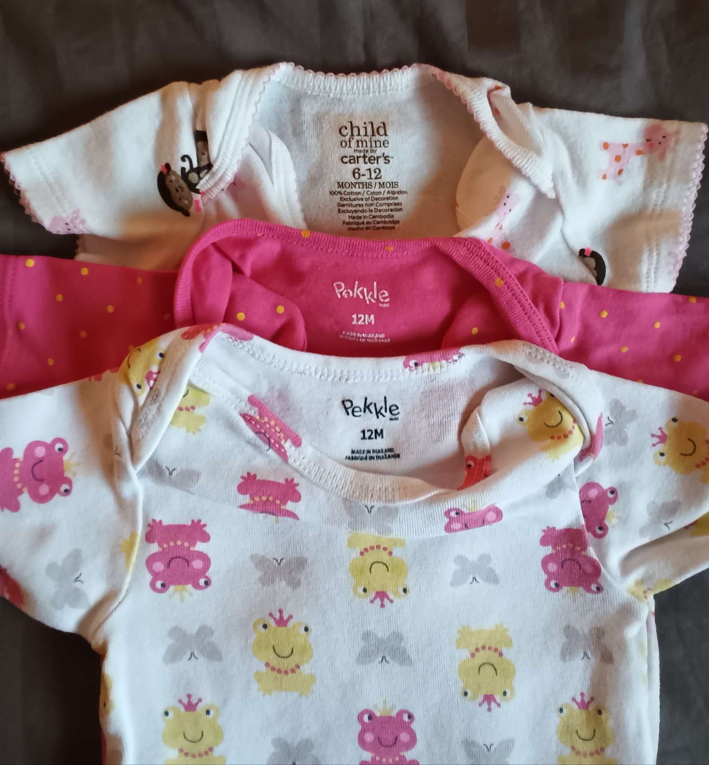 3 pack of 6--12 mons Onsies,, Kids 12 Month (9-12M)