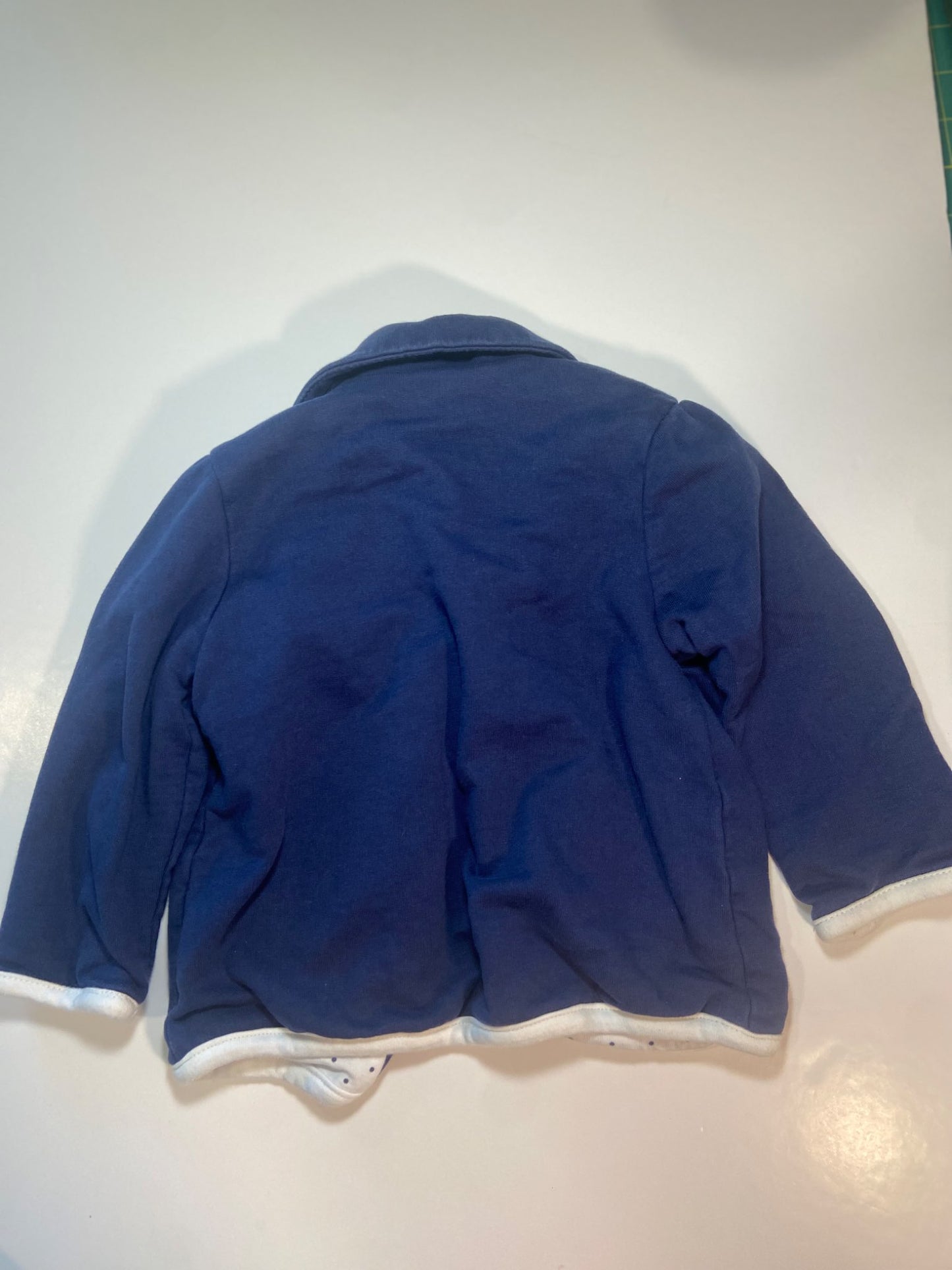 Little Me Navy Blazer with White Trim and Red Bow, Kids 18 Month (12-18M)