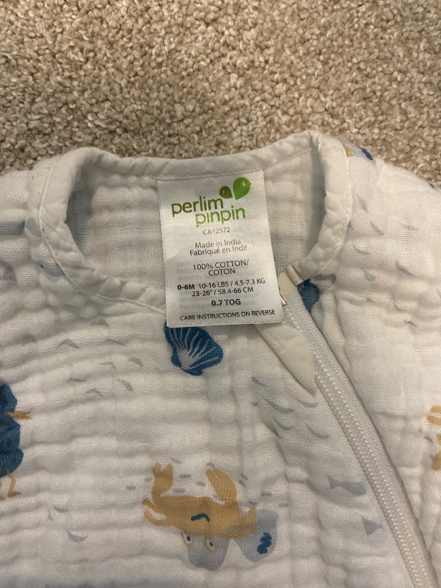 0-6 month 0.7 TOG sleep sack, 0-6 Months (Small)