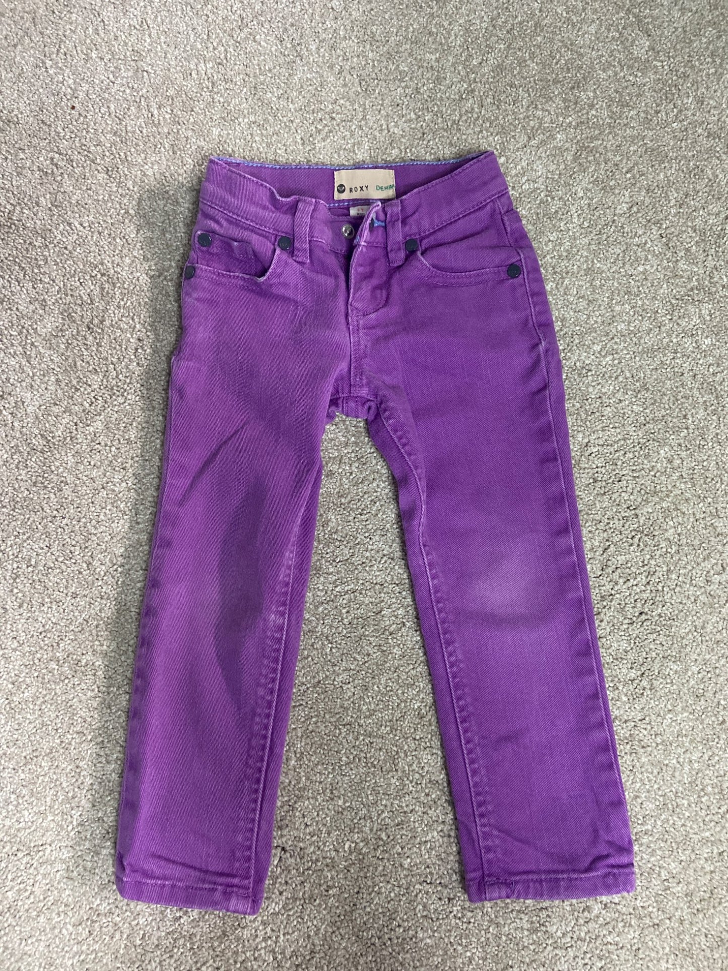 Purple Roxy denim 3T, Kids 3T