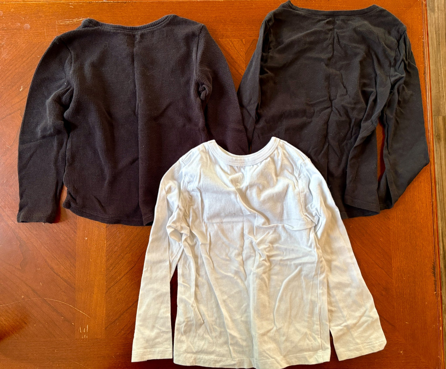 3 pcs Unisex Long Sleeve Bundle , Kids 4/4T