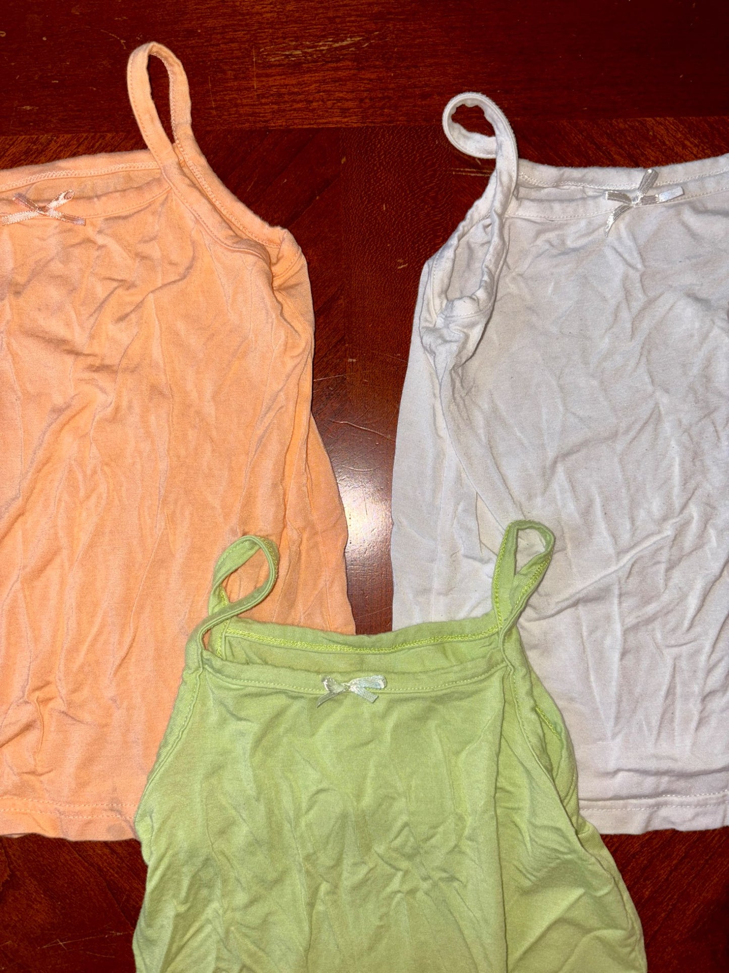 3 pcs Girls Tanks Under Shirts Bundle, Kids 3T