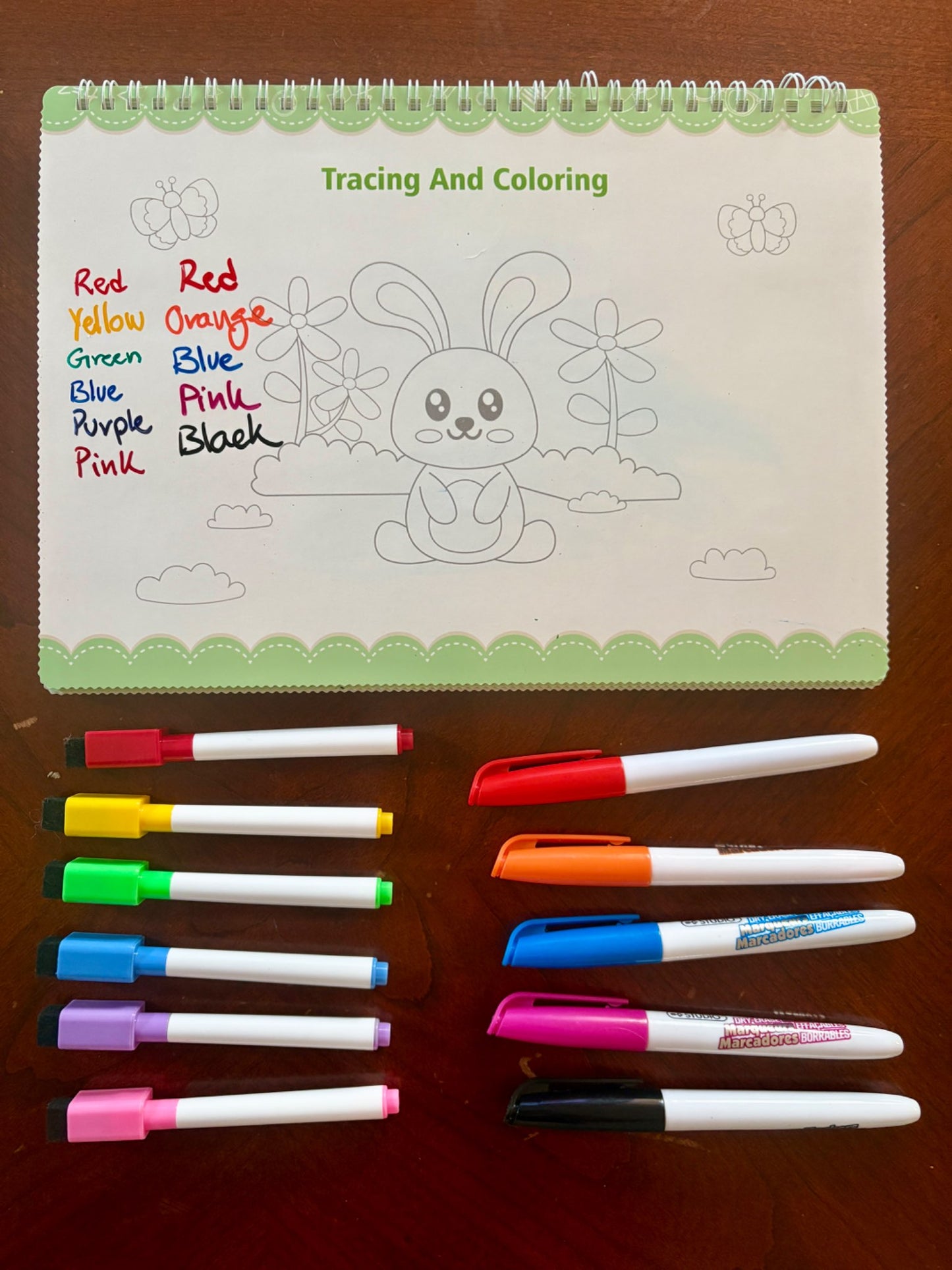 My Preschool Busy Book Dry-Erase and Velcro Learning