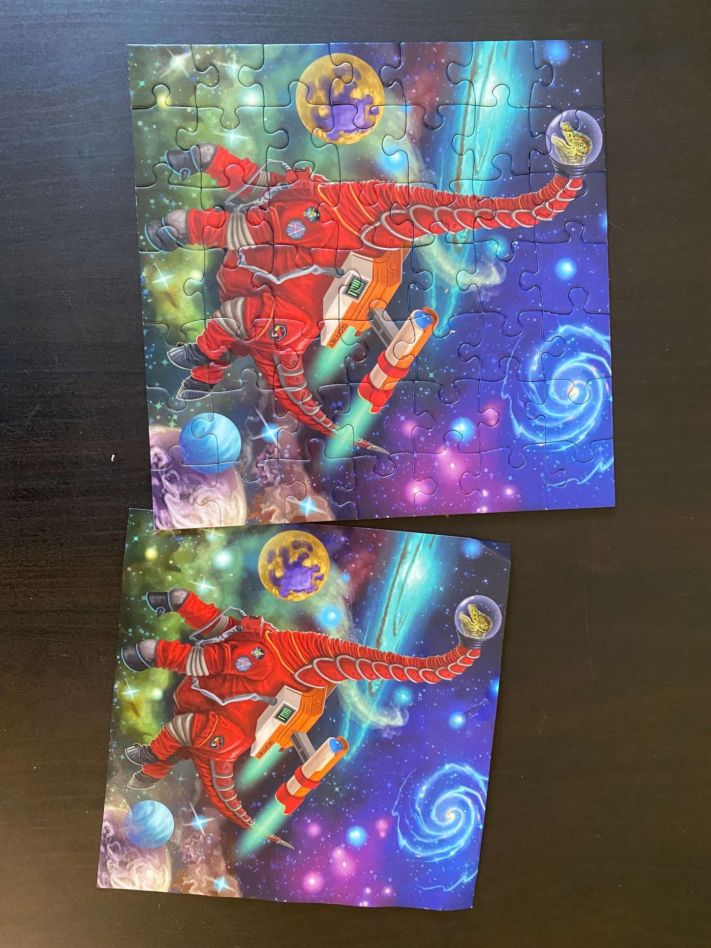 Ravensburger set of 3 puzzles - "Dinosaurs in Space"