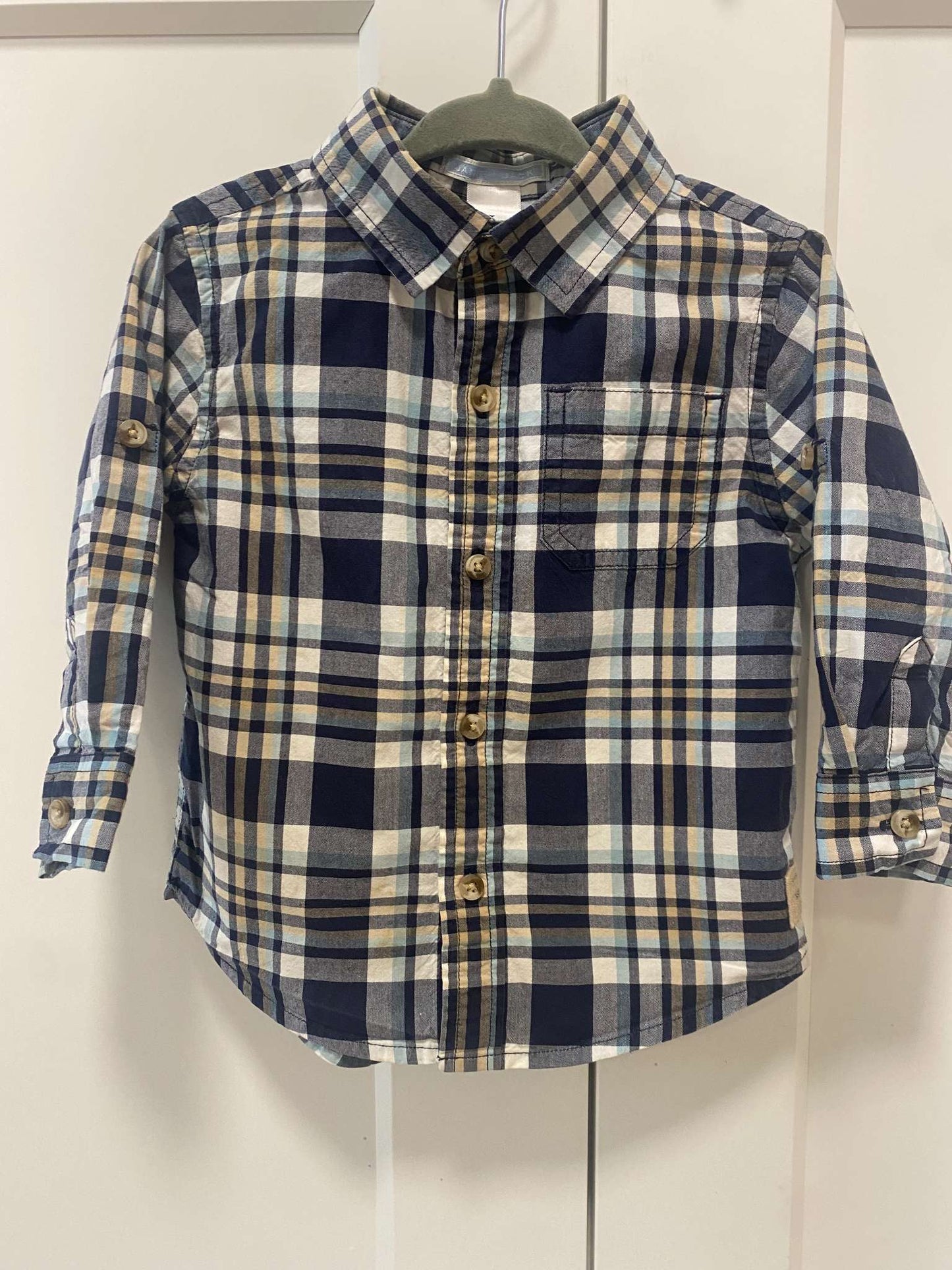 Janie & Jack plaid button down. Retails $59, Kids 18 Month (12-18M)