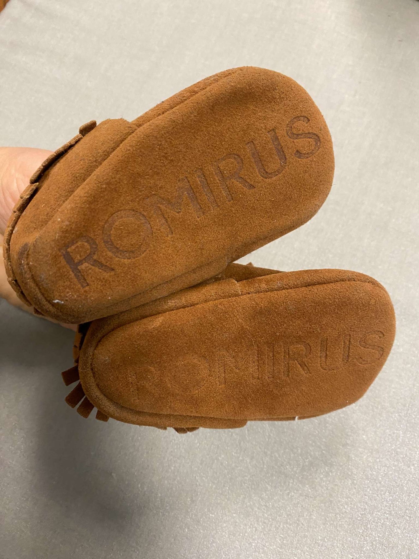 Moccasin style slipper shoes, Shoes 1 (Baby: 0-12 mth)